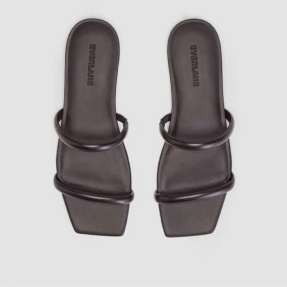 EVERLANE The Double Strap Leather Sandal Size 8.5 - Picture 1 of 11